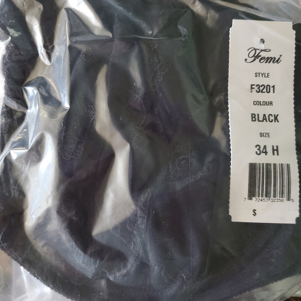 Brand new black bra with tags